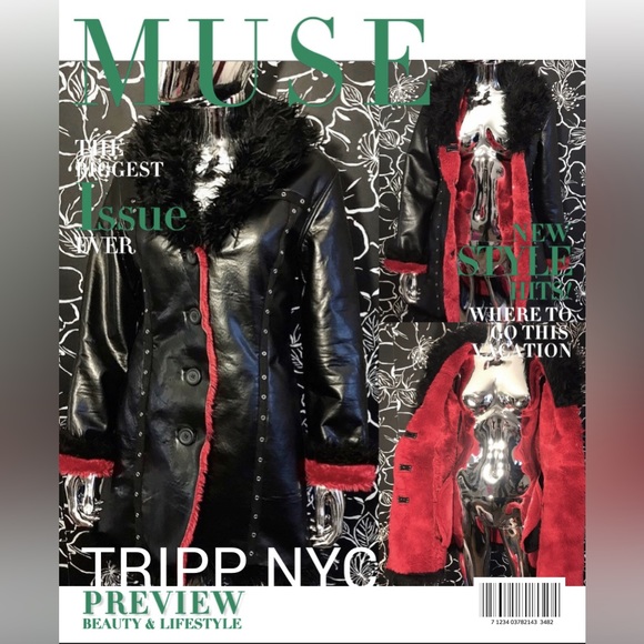 Tripp Nyc Monster Fur Jacket Coat - Picture 5 of 17